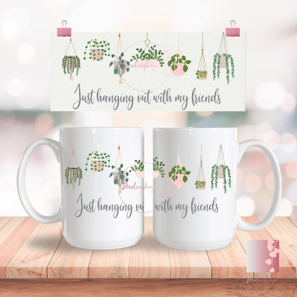 Hanging Out with Friends Full Wrap 15 Oz. Mug